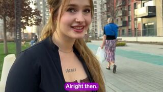 The guy wants to show his penis to the girl