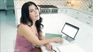 A guy is brushing up on his sex skills with a girl