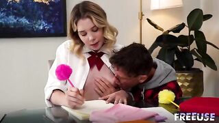 The payment to the tutor went through, and she got fucked