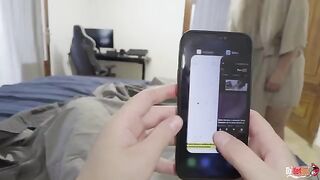 The guy did not let his stepmom with her hands