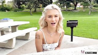 The cutie tried to take in a big dick, but it didn’t go well