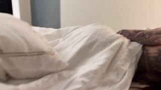 The stepfather fucked his stepdaughter with big fake tits
