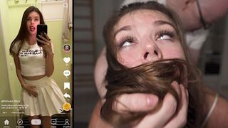 A man suddenly got on top of a girl and started to fuck