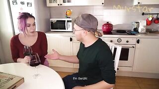 She appreciated the surprise delivery straight to her kitchen. It was a pleasant surprise