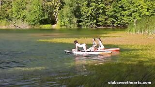 Lesbians can even have fun in the park with other girls