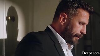 Morgan is willing to do anything to please her boss Manuel in this intense scene
