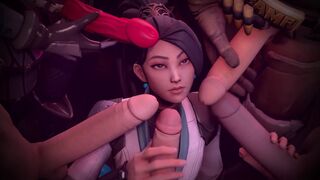 Hottest VALORANT girls getting fucked in this SFM compilation