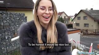 The guy brought the girl to his place after chasing her for sex in the street