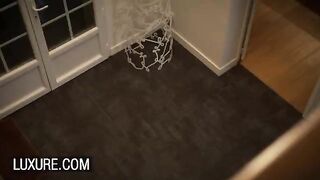 Hot threesome with French beauty and her wife in Luxure style