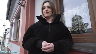 Public Agent meets Myss Alessandra on the street for a blowjob session
