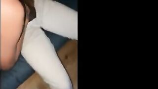 Hot amateur wife fucked by a BBC after the party, her husband films it