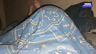 A cute 18-year-old girl knows how to handle insomnia in a very intimate way