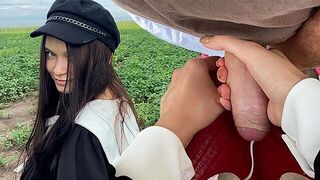 A cute girl made a special delivery to her stepbrother, showcasing her stunning 18-year-old charm in a steamy cosplay scene
