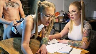The student gets a good mark thanks to a steamy encounter
