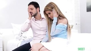 They fucked in a threesome on the bed, and it was amazing!