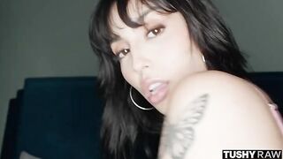 You can have beautiful sex too, especially on a bed with a brunette