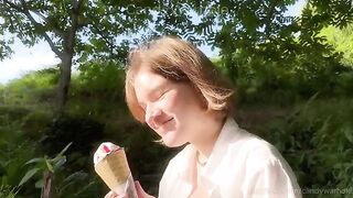 Don't lick the cream, suck my dick instead!