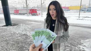 Now the girl will fulfill any wish of a stranger for money