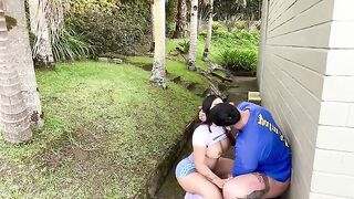 The girl was fucked in a rough way by a hot lover