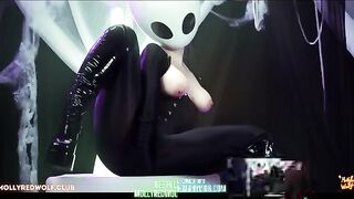 The whole world will wait while she gets fucked in an oily latex suit