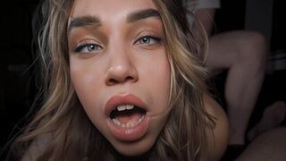 A girl went from an orgasm to trembling, showcasing intense passion in a homemade video