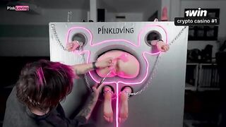 Metal on my hands, rubber in my pussy - the best