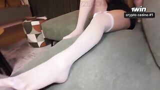 A girl was woken up by a guy with an ideal cock in her pussy