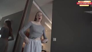 A stunning blonde with a perfect body gets fucked hard by her neighbor