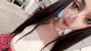 Girl is ready to show all her holes and abilities