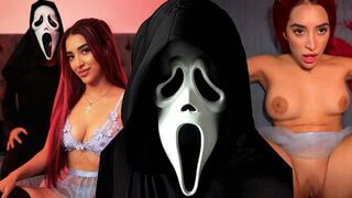 Hot Latina fucks a stranger in her house for Halloween