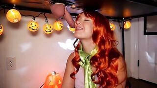 The spirit of Halloween determinedly fucks the red-haired beauty Daphne