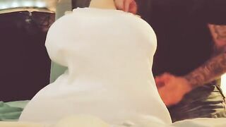 The man tested the strength of his milk machine on himself