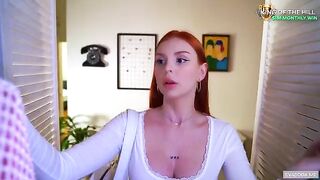 The girl was caught in the act, but she persuaded with her charms