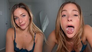 Girl made a spit pie and put the guy’s dick in it