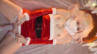 The couple celebrated Christmas with intimate, passionate closeness