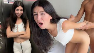 Passionate sex turned to rough sex in front of a neighbor