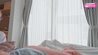 The nurse distracted me from the blowjob with her screams, stupid whore