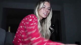 The young guy catches his cum while jerking with his hand in POV style