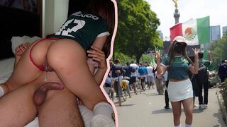 The man leaked sperm on his belly for the sake of money, just like in a World Cup roleplay