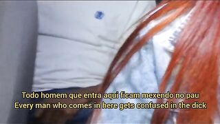 A hot Latina shows her skills in an unexpected place, risking much