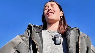 A girl finds relaxation in solo play outdoors, away from crowds