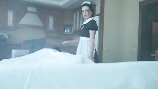 A scary ghost maid encounter on Halloween 2021, embodying Luna Roulette’s naughty spirit