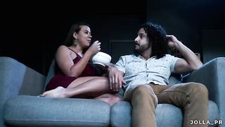 They had sex in the cinema and the employee did not notice