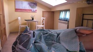 Mimi Boom gently wakes her guy with her morning touch