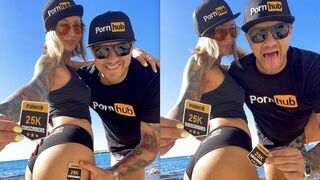 Outdoor sex celebration for reaching 25,000 subscribers on Pornhub by Owiaxs