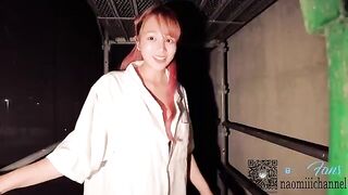 Sneaked into the construction site, got fucked and cum on pussy