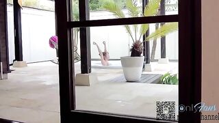 A sexy woman had me covered in oil in a risky outdoor scene