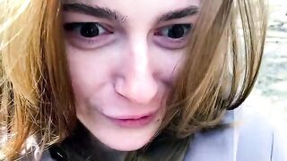 A girl was filmed in a pathetic whore role, matching her loud moans