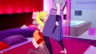 Naruko Uzumaki brought Sasuke Uchiha to a love hotel for intimate fun