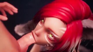 Taron has sex with Captain Mavel in an anime style scene